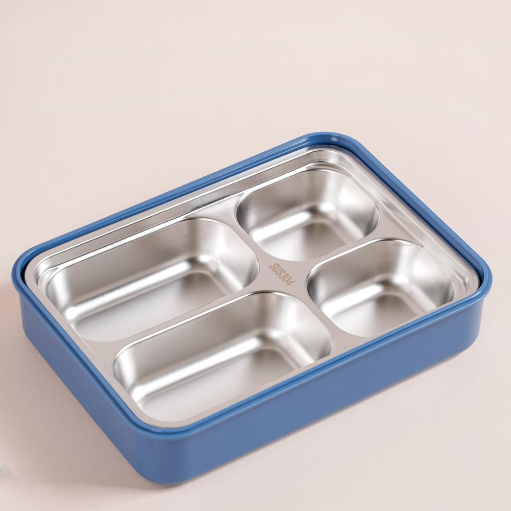 Stainless Steel, Leakproof Lunch Box With Cutlery