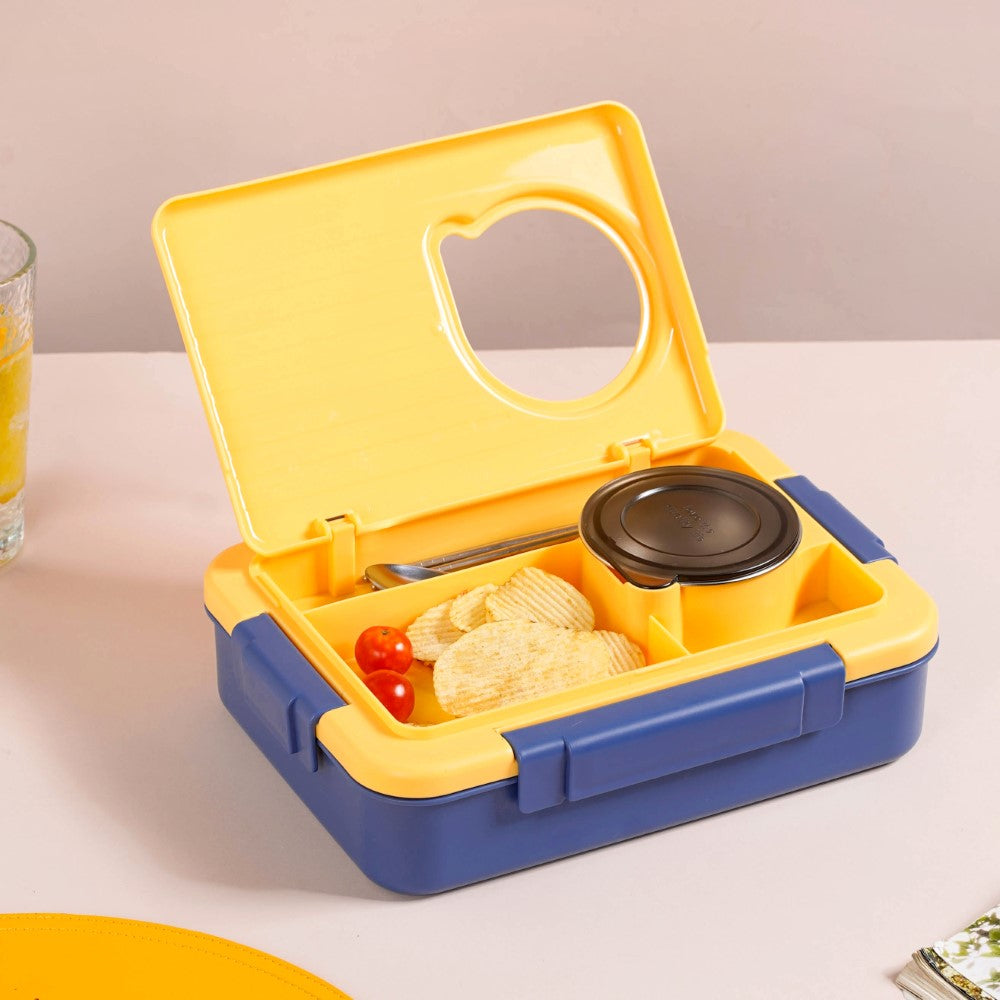 Stainless Steel, Leakproof Lunch Box With Cutlery