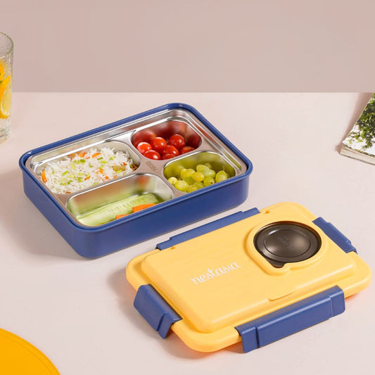 Stainless Steel, Leakproof Lunch Box With Cutlery