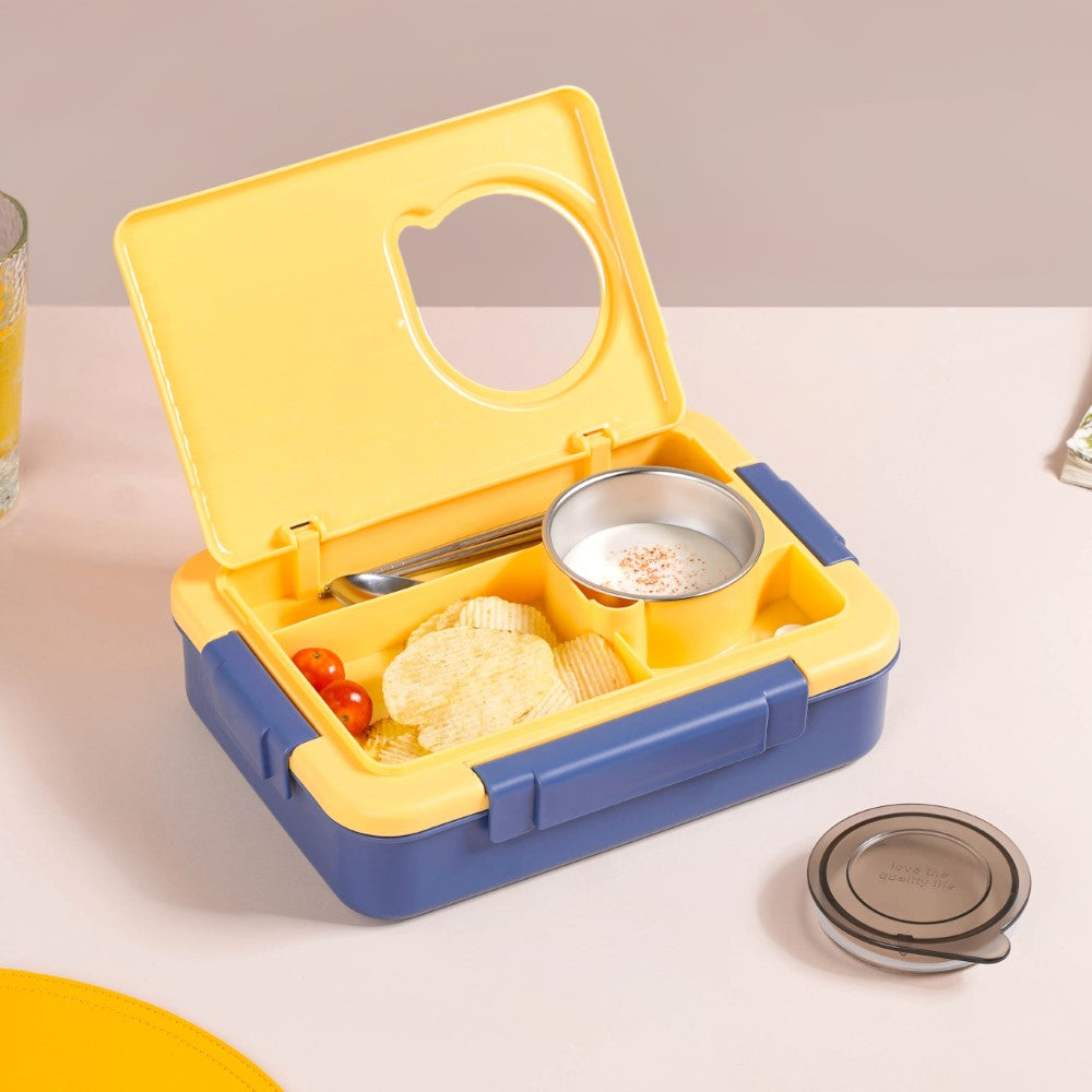 Stainless Steel, Leakproof Lunch Box With Cutlery