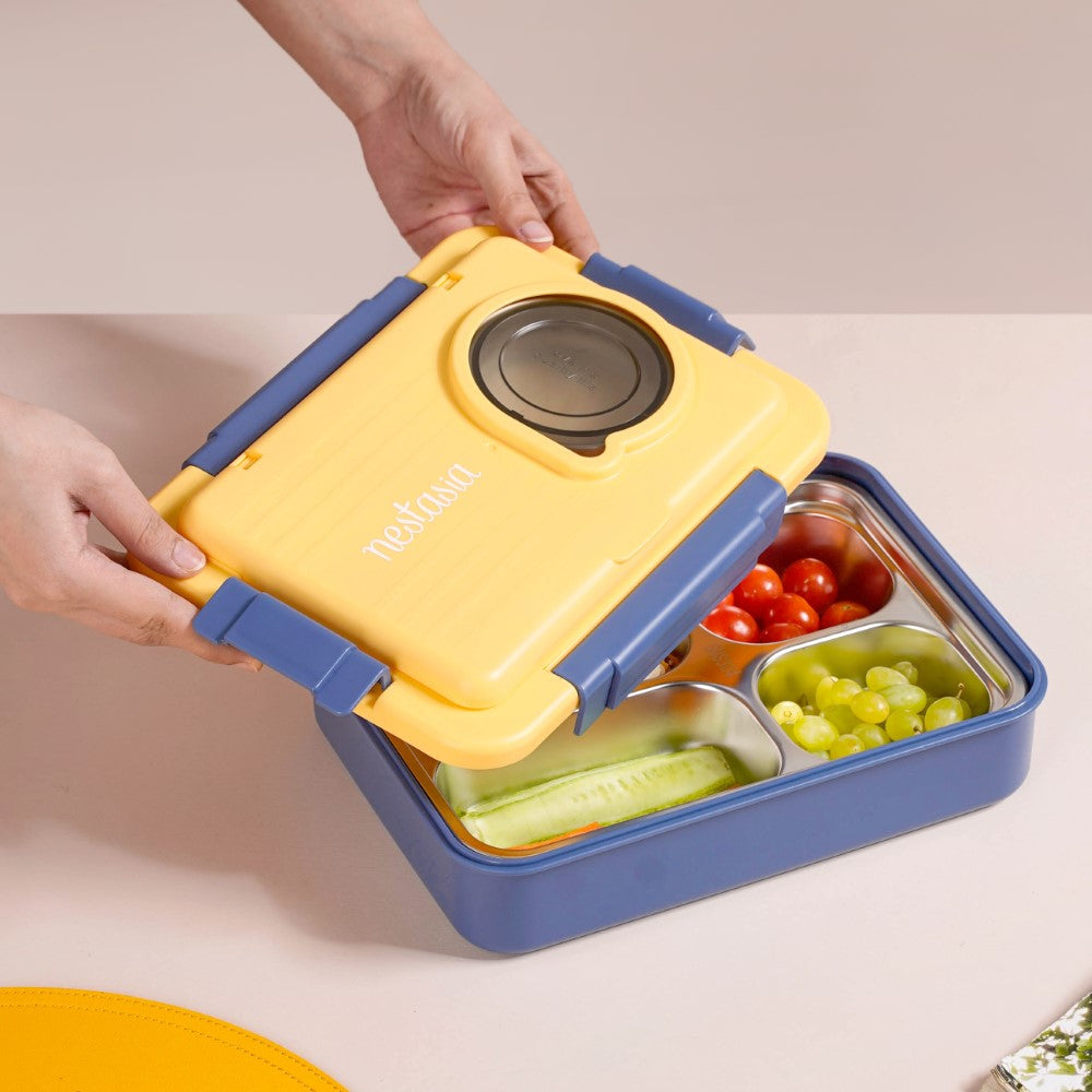 Stainless Steel, Leakproof Lunch Box With Cutlery