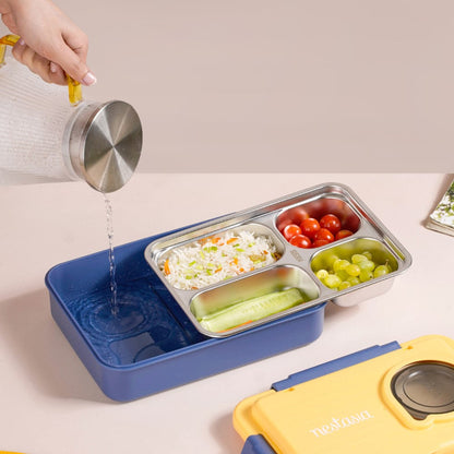 Stainless Steel, Leakproof Lunch Box With Cutlery