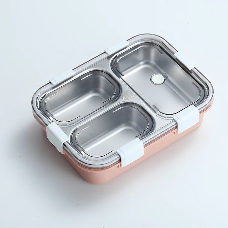 India market hot sale 3 compartments stainless steel lunch box food container